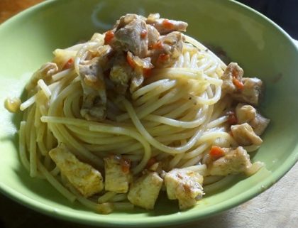 foto pasta con pollo