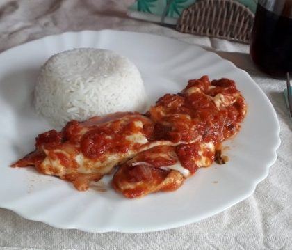 foto pollo a la pizzaiola