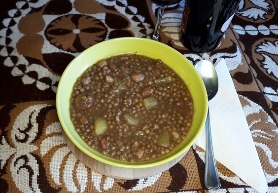 foto sopa de lentejas