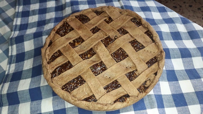tarta de higos y chocolate