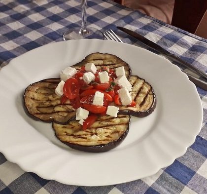 ensalada de berenjenas asada