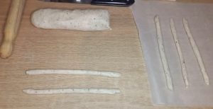 grisines orégano y parmesano preparación