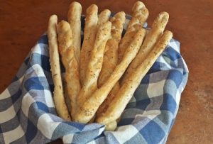 grisines de orégano y parmesano