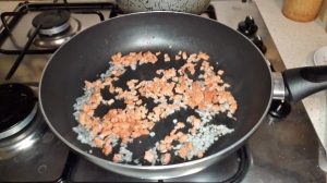 pasta con salmón ahumado paso 2