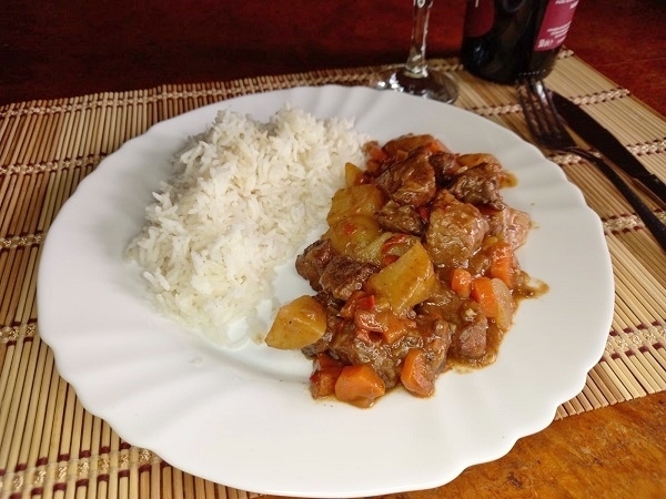 estofado casero de carne