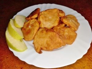 foto buñuelos de manzana
