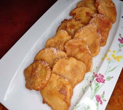 buñuelos de manzana