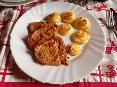 lomo de cerdo en salsa de naranjas