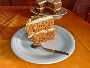 torta de zanahoria y nueces