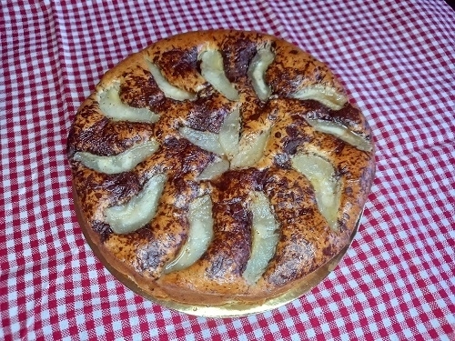 torta fácil de peras y chocolate