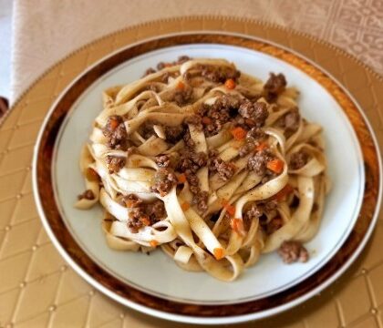 la verdadera pasta boloñesa italiana