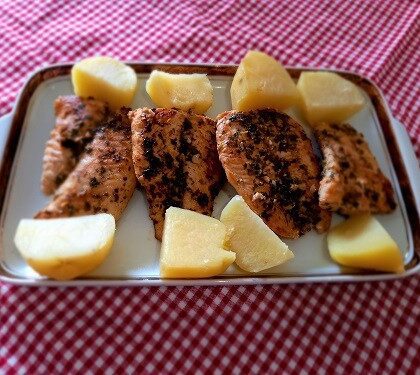 Pescado condimentado fácil