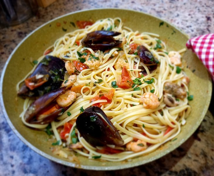 Fettuccini a la marinera caseros