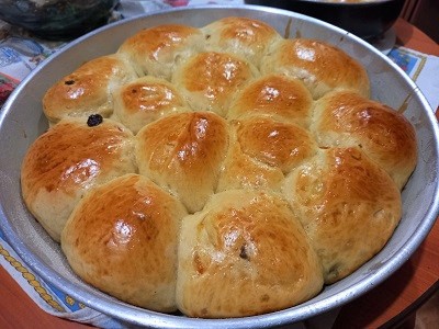 pan dulce con fruta confitada